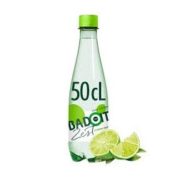 Eau gazeuse Badoit citron vert bouteille 50 cl – Carton de 30