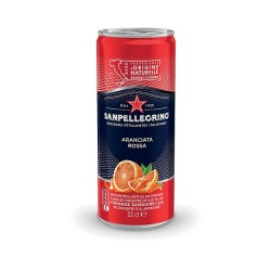 San Pellegrino Canette de format slim - Lot de 24 canettes de 33 cl