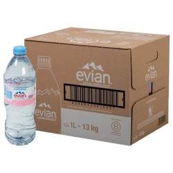 Eau Plate Évian - lot 24 bouteilles -