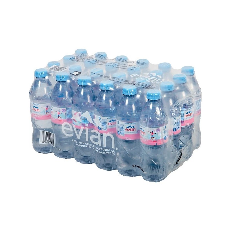 Eau Plate Évian - lot 24 bouteilles -