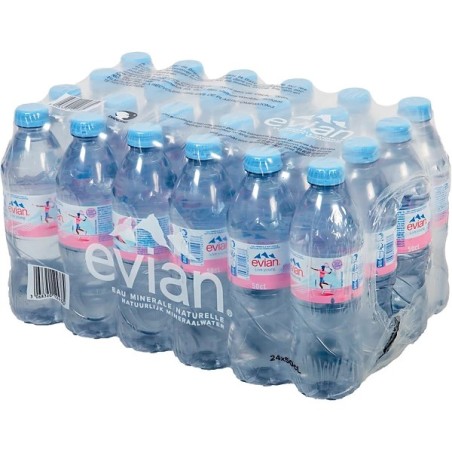 Eau Plate Évian - lot 24 bouteilles -